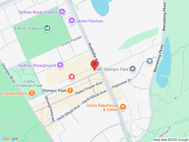 Map showing event location